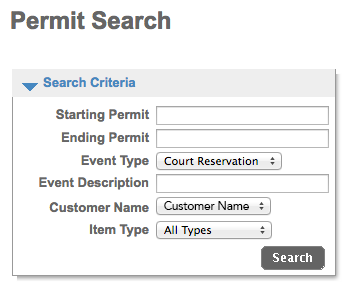 Permit Search